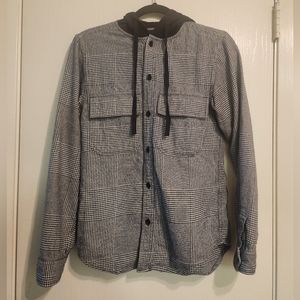 Long Sleeve flannel with hood